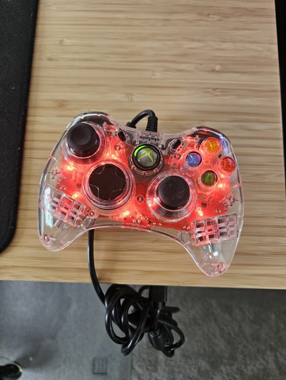 Afterglow Xbox Microsoft PL-3602 Red Wired Video Game Controller Remote Control